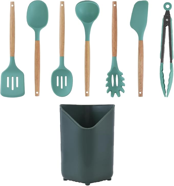 Glad Silicone Kitchen Utensils Set, and Spaghetti Server