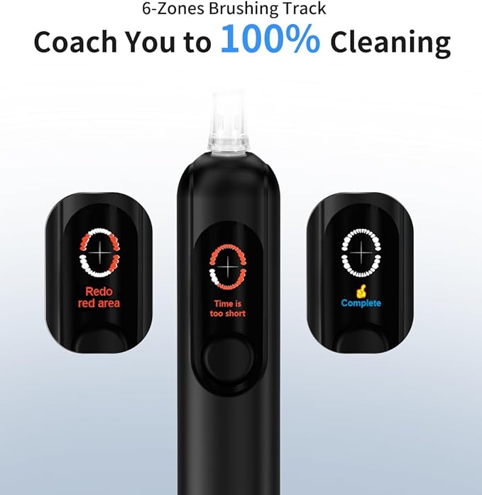 lunakind Sonic Toothbrush with Travel Case, Electric Toothbrush, AI Smart