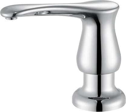 GAGALIFE Kitchen Sink Soap Dispenser Chrome, Built in Soap Dispenser