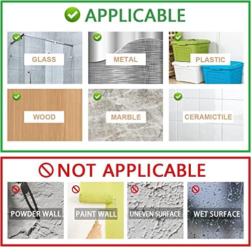 PMMASTO Adhesive Acrylic Spice Rack, Clear- 4 Pack with 2 Tapes