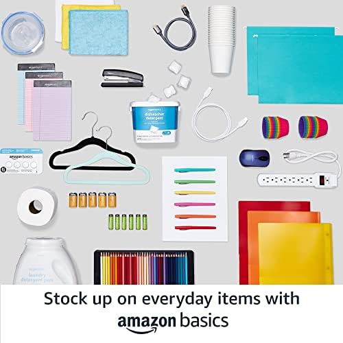 Amazon Basics Slim Velvet Non-Slip Space Saving Suit Clothes Hangers for Closet Organization, Ivory/Rose Gold, 100-Pack