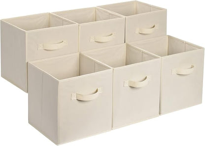 Amazon Basics Collapsible Fabric Storage Cube Bins Organizer