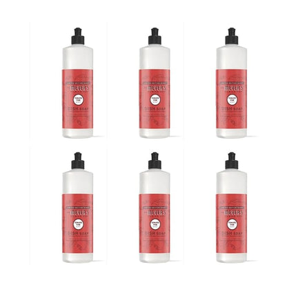 [6 Pack] Clean Day Tomato Vine Scent Liquid Dish Soap 16 oz 1 pk with Sponge - Grease-Cutting Dish Soap - Liquid Dish Soap, Dishwashing Liquid, Dish Detergent
