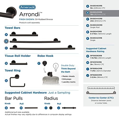 Amerock Arrondi 18" Oil-Rubbed Bronze Towel Bar
