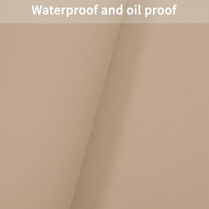 Leather Dresser Cover,1.8mm Thick,14x40 Inch,Dresser Protector Top,Dresser Top Protector,Dresser Cover Top,Dresser Top Cover,Dresser Cover Top for Bedroom.(Light Brown+Gray,14x40)