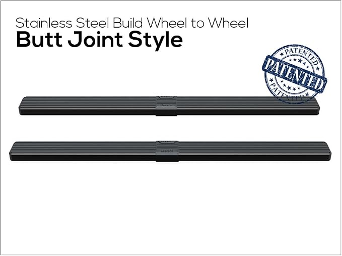 APS Side Steps Compatible with Chevy Silverado GMC Sierra 1500 2019-2026 Extended Cab 6.5ft Bed & 2500 3500 2020-2026 (Exclude 19 1500 LD)(Silverado 1500 LTD Sierra 1500 LD 2022) (5in Wheel to Wheel)