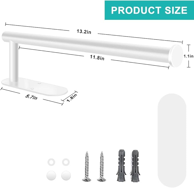 MGahyi Paper Towel Holder Wall Mount, Self Adhesive Or Drilling Paper Towel