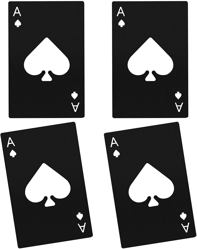 Ace Of Spades Bottle Opener Credit Card Size Pocker Cap Opener Portable