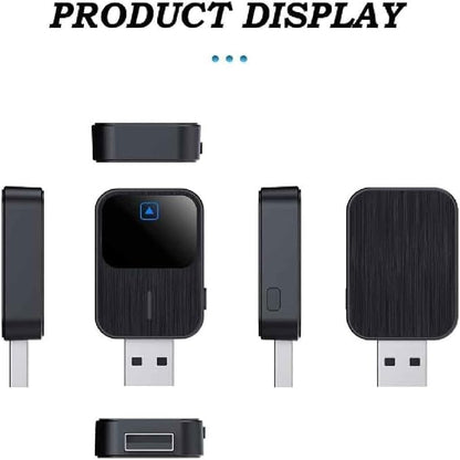 Wireless Carplay Adapter for Odyssey LX EX EXL Touring Elite, 2-in-1 Car Play Adapter Dongle Plug and Play Android Auto Fast Connection Convert Wired to Wireless,B/Grey