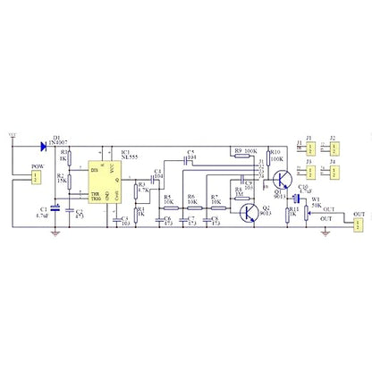 Soldering Practice Kit DIY Multiplex Waveform Generator Plug-in Circuit Kit Learn Soldering Kit for Beginners