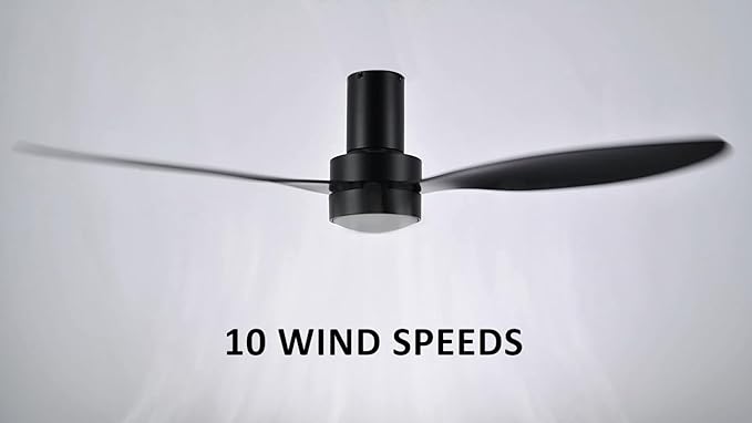 SMAAIR 52" Smart Flush Mount Ceiling Fans