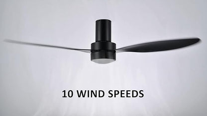 SMAAIR 52" Smart Flush Mount Ceiling Fans