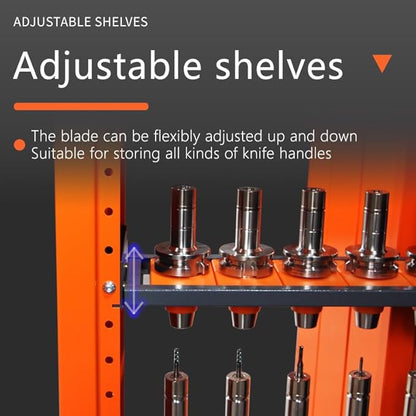 CNC Tool Holder Vertical Drawer Cabinet, Large Capacity CNC Tool Storage Cabinet, CNC Tool Holder Station Suitable for Warehouse Workshop Machining Centers