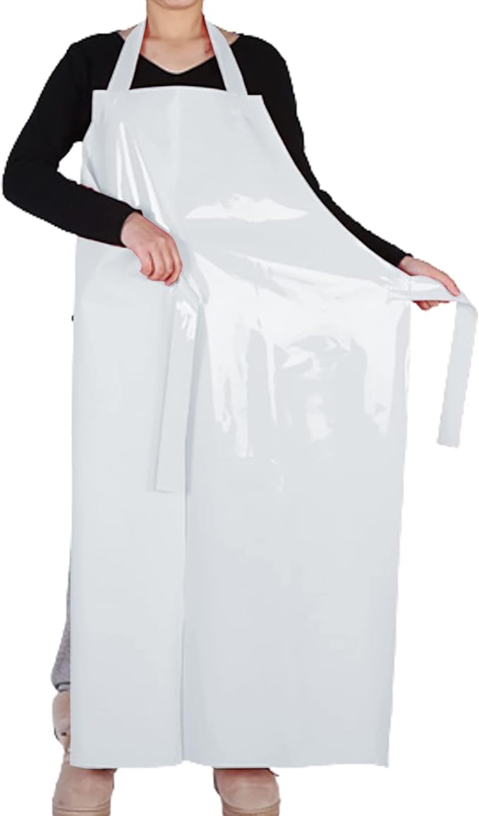 ELEBOX Waterproof Oil Proof Bib Apron Utility Apron Chemical Resistant Apron