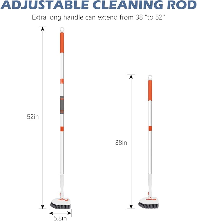 SetSail Floor Scrub Brush, Tile Tub Floor Scrubber