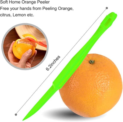 Soft Home Premium Plastic Orange Peeler Lemon Citrus Peel Cutter Vegetable