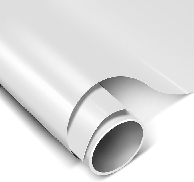 Gloss White Carbon Fiber Vinyl Wrap with Nano Air Release Technology,Anti-Wrinkle - Premium Paint Protection Film Roll for Car (Gloss White, 1ft x 5ft)