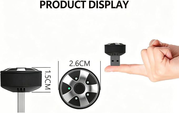 Compact USB Wireless Carplay/Android Auto Adapter for Peugeot 4008 2016-2016,Voice Control Plug and Play