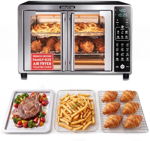 Gourmia Toaster Oven - 6-Slice Capacity, Digital Display, Stainless Steel