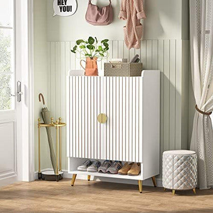Tribesigns Shoe Cabinet with Doors, 6-Tier Shoe Storage for Entryway