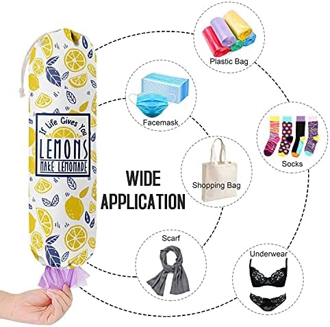 If Life Gives You Lemons Make Lemonade, Kitchen Grocery Bags Holder Container Organizer, Plastic Bag Holders Storage for Garbage Shopping Trash Sack, Gift for Women Mother Grandmother Friend