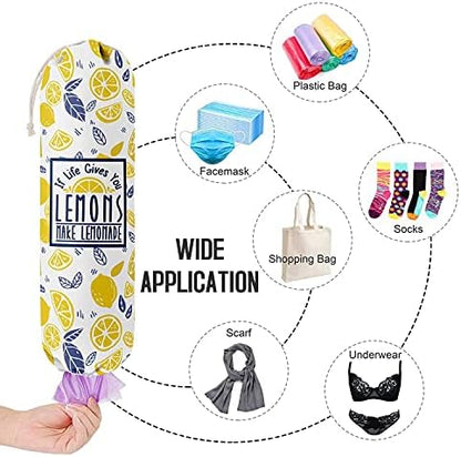 If Life Gives You Lemons Make Lemonade, Kitchen Grocery Bags Holder Container Organizer, Plastic Bag Holders Storage for Garbage Shopping Trash Sack, Gift for Women Mother Grandmother Friend