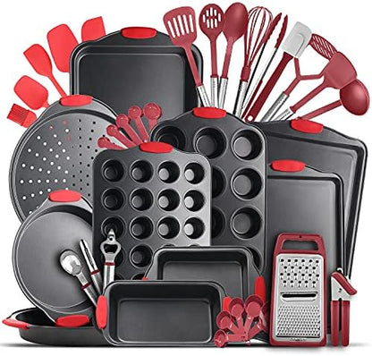 Eatex Baking Sheet Set, 39 Piece Baking Pans Set, Cookie Sheets for Baking