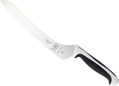 Mercer Culinary Millennia Color Handle Cutlery 9" Offset Bread Knife (Wavy Edge) White