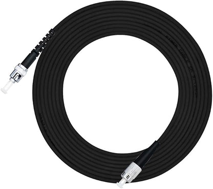 Jeirdus 50M FC to ST Outdoor Armored Simplex 9/125 SM Fiber Optic Cable Jumper