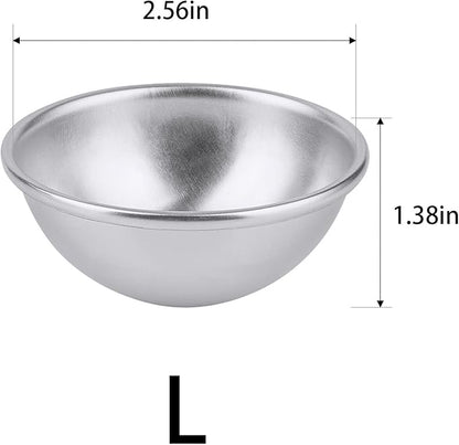 10 Set 20PCS Bath Bomb Mold Kit, Soap Mold & Aluminum MetalBath Bombs Press for DIY Making Supplies