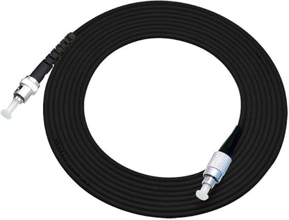 Jeirdus 50M FC to ST Outdoor Armored Simplex 9/125 SM Fiber Optic Cable Jumper