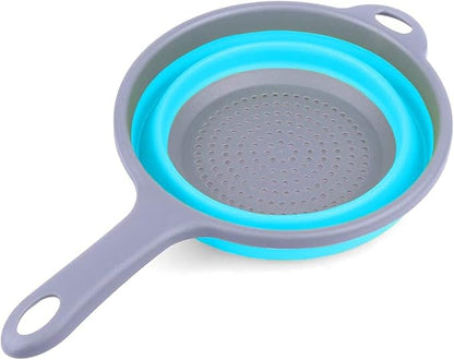 Kitchen Foldable Silicone Strainer Colanders, Collapsible Colanders
