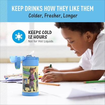 THERMOS FUNTAINER Water Bottle with Straw, 12oz, Zootopia
