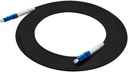 Jeirdus 150M LC to LC Outdoor Armored Simplex 9/125 SM Fiber Optic Cable Jumper