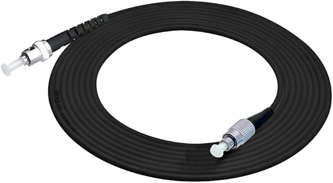 Jeirdus 300M FC to ST Outdoor Armored Simplex 9/125 SM Fiber Optic Cable Jumper