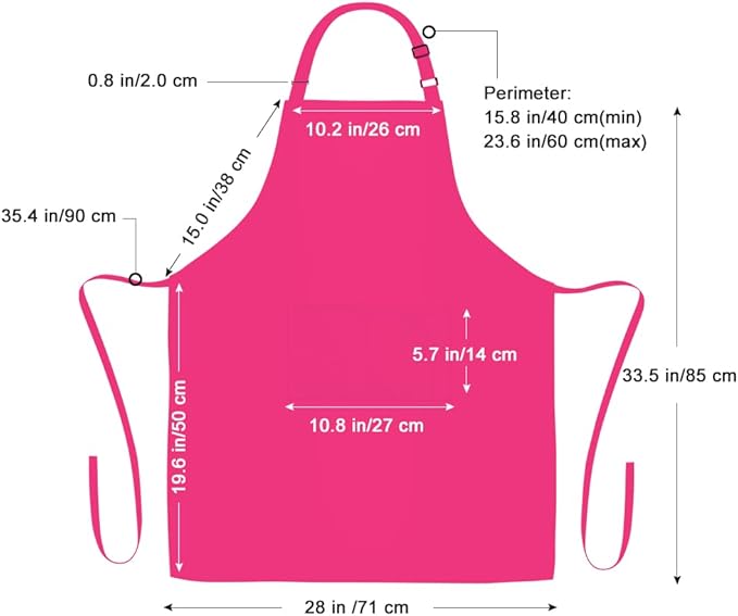 Jubatus 2 Pack 100% Cotton Aprons