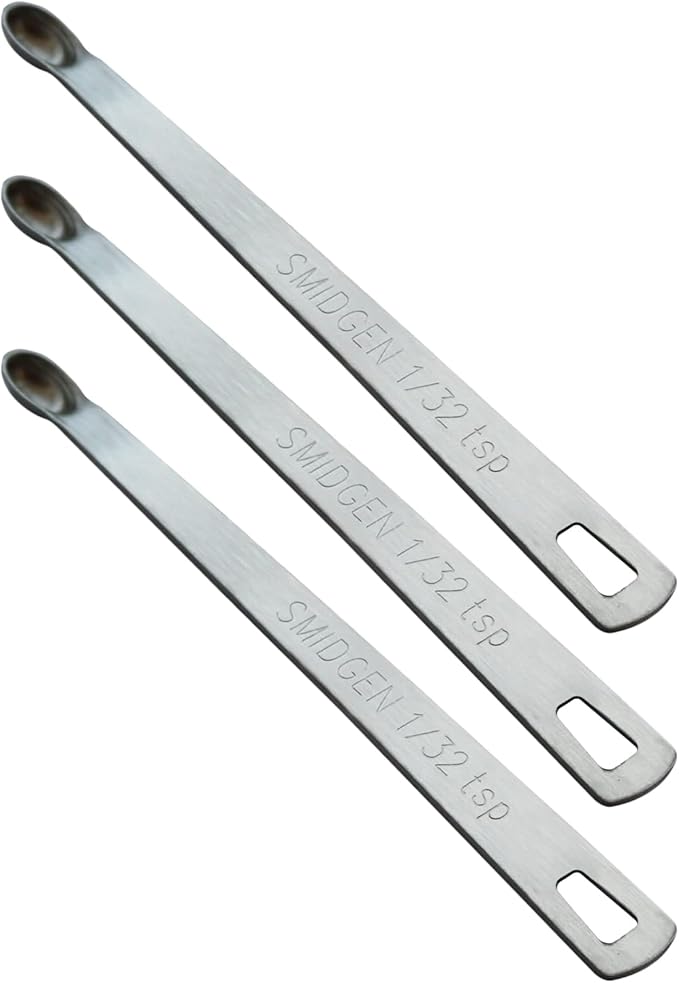 3PCS 1/32 Teaspoon Single Tiny Measuring Spoon, Small Individual Stainless