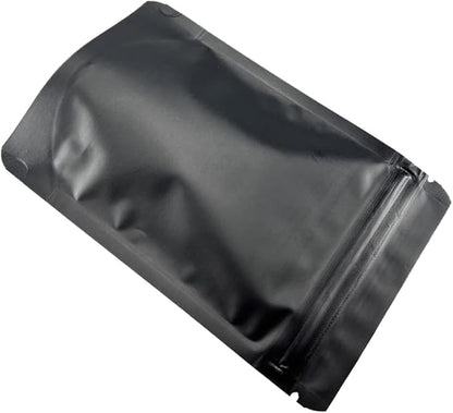 PABCK 50 Pieces 7.09x10.2 inch(Inside Size 6.3x7.48 inch) Stand-Up Resealable Heat Seal Bags 3.54mil Thick Frosted Blue Foil Sealed Bags for Zip Packaging Lock Food Storage Pouch