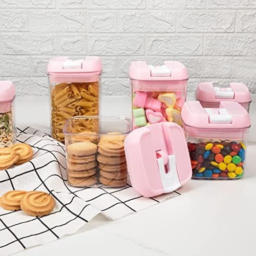 U-QE Airtight Food Storage Container Set-10 Piece Plastic Cereal Canisters