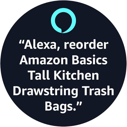 Amazon Basics Tall Kitchen Drawstring Trash Bags, 13 Gallon
