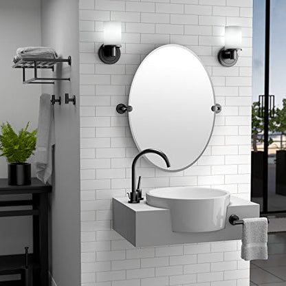 Gatco 1818C Latitude II Hotel-Style Minimalist Bathroom Towel Rack with Bar, Wall Mounted, 19.75-Inch W, Chrome