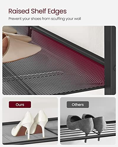 VASAGLE 4-Tier Shoe Rack, Adjustable, Freestanding