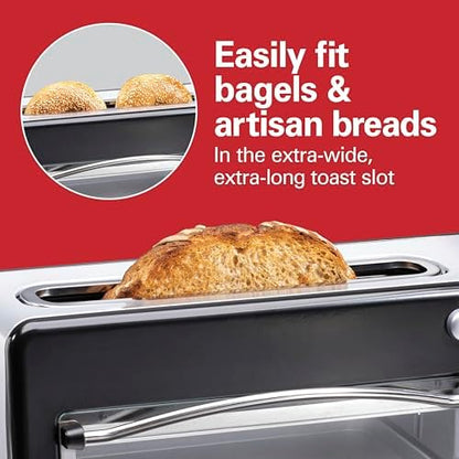 Hamilton Beach 2-in-1 Countertop Toaster Oven & Long Slot 2 Slice Toaster