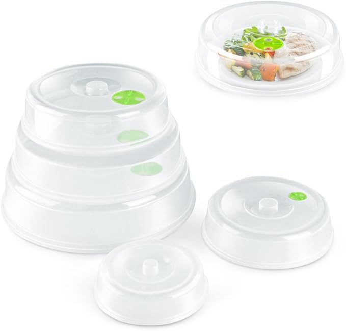 Flexzion Microwave Plate Covers Set of 5