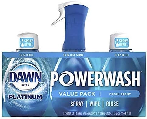 Dawn Platinum Powerwash Dish Spray Soap, Fresh Scent Refill- 16oz
