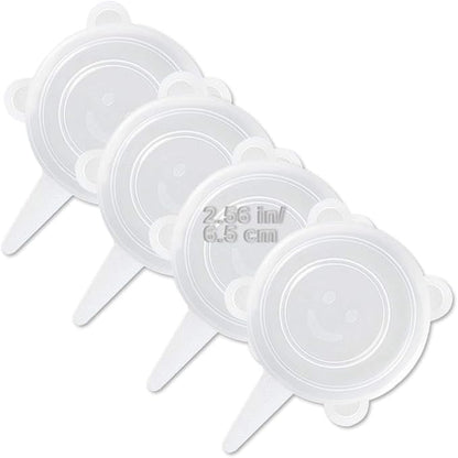 LELE LIFE 4 Pack Same Size Silicone Stretch Lids, Thicker Reusable Sturdy