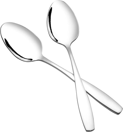 Wekioger 6-Piece Banquet Serving Spoons, Stainless Steel Large Spoons