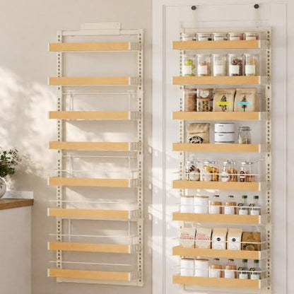 SONGMICS 8-Tier Over the Door Pantry Organizer, Adjustable Spice Rack