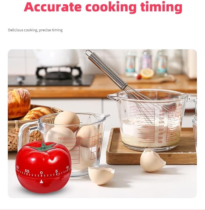 Kitchen Timer, 60-Minute Mechanical Countdown Timer