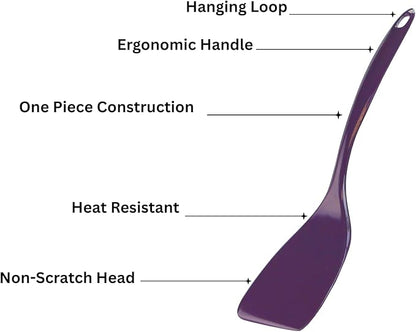 Spatula, Turner for Non-stick pans, Heat Resistant, BPA Free Melamine Utensil